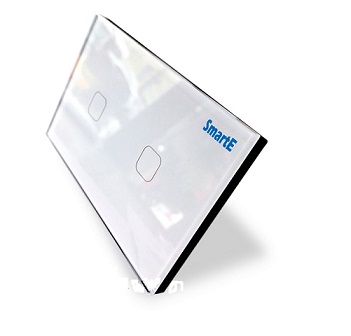 CÔNG TẮC CẢM ỨNG  (2 nút màu trắng) ĐIỀU KHIỂN TỪ XA 315Mhz  